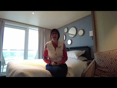 P&O Iona Balcony Cabin Tour 10304 - Norwegian Fjords April 2022 - Yon Voyage