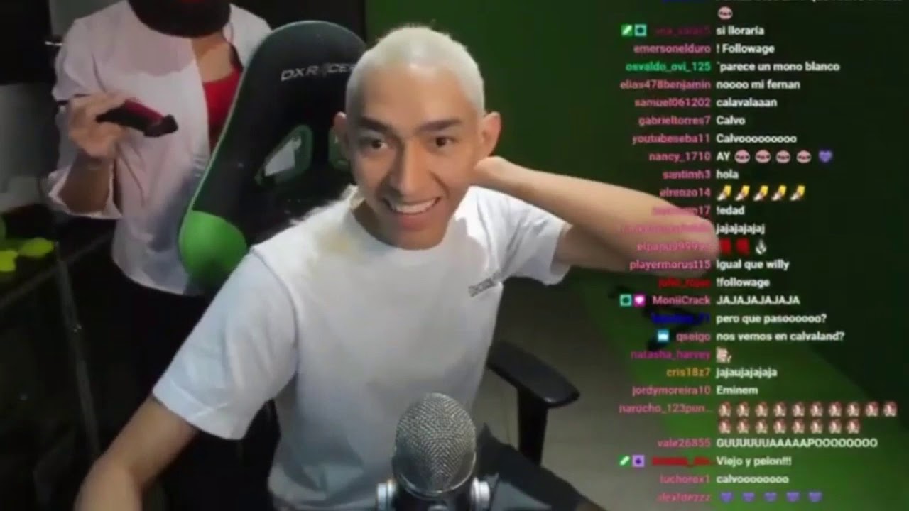 Fernanfloo se queda calvo en directo:sale mal😯 - YouTube