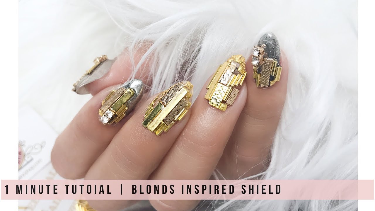 1 MINUTE TUTORIAL | BLONDS Inspired Gold Shield