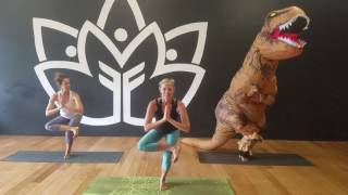 Maui T Rex Goes To Yoga 2