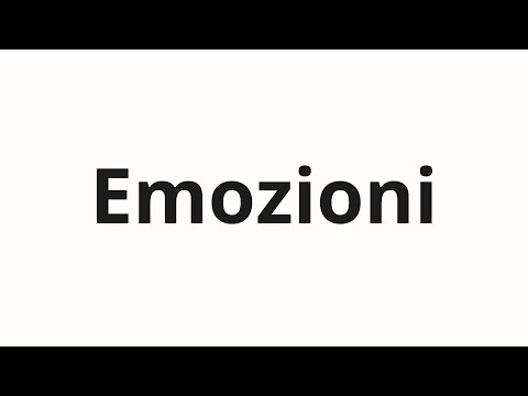 How to pronounce Emozioni