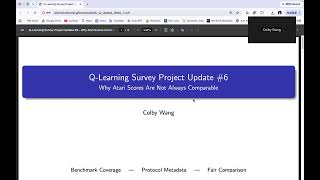 Same Atari Table, Different Protocols: Q-Learning Survey Update #6