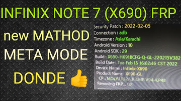 INFINIX NOTE 7 (X690) FRP EASY MATHOD UNLOCK TOOL 🔥