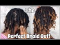 How To Achieve The Perfect Braid Out On Locs | #KUWC