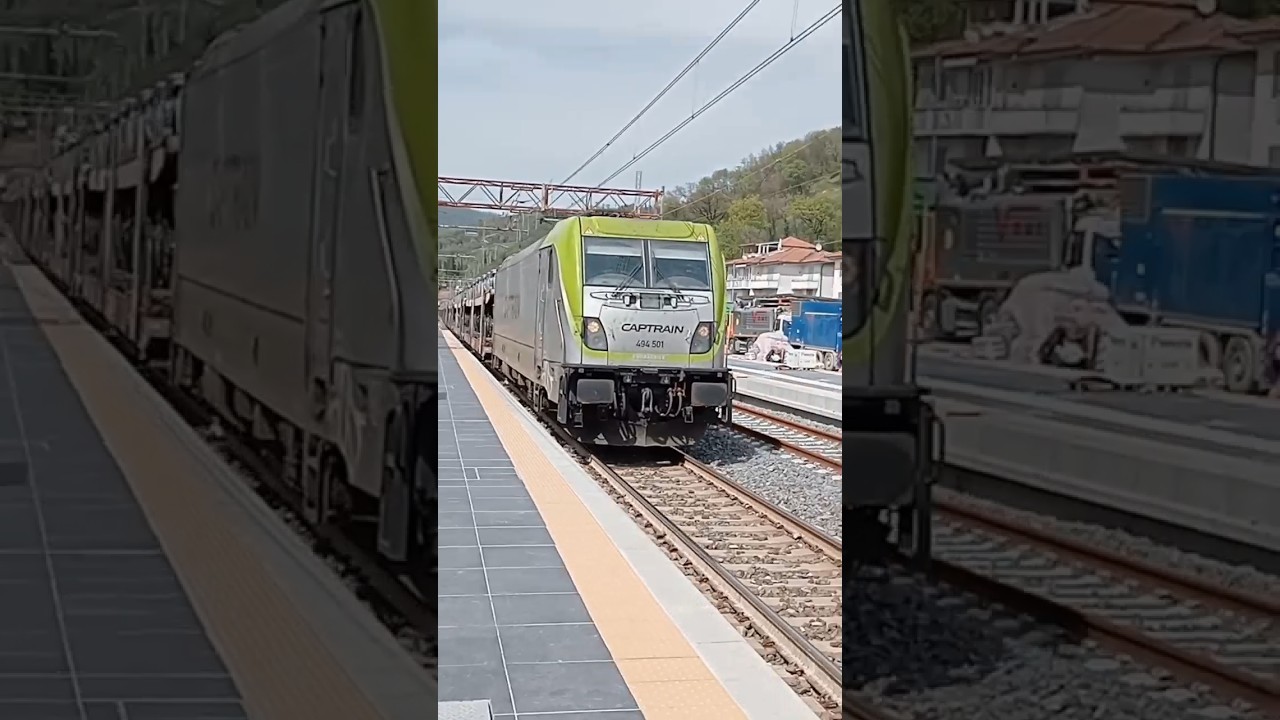 incrocio tra un ETR 104 e una E494 501 in transito a Vaiano 🤩🤩🤩🤩🤩