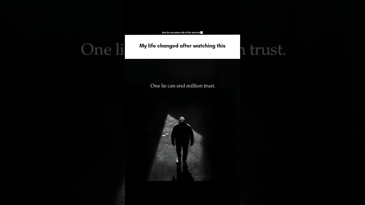 Trust takes years to build, seconds to break. ⚡