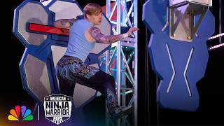 Rookie Ninja Makes a CRAZY SAVE | American Ninja Warrior | NBC