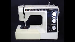 Toyota 9800 sewing machine slideshow and sewing test