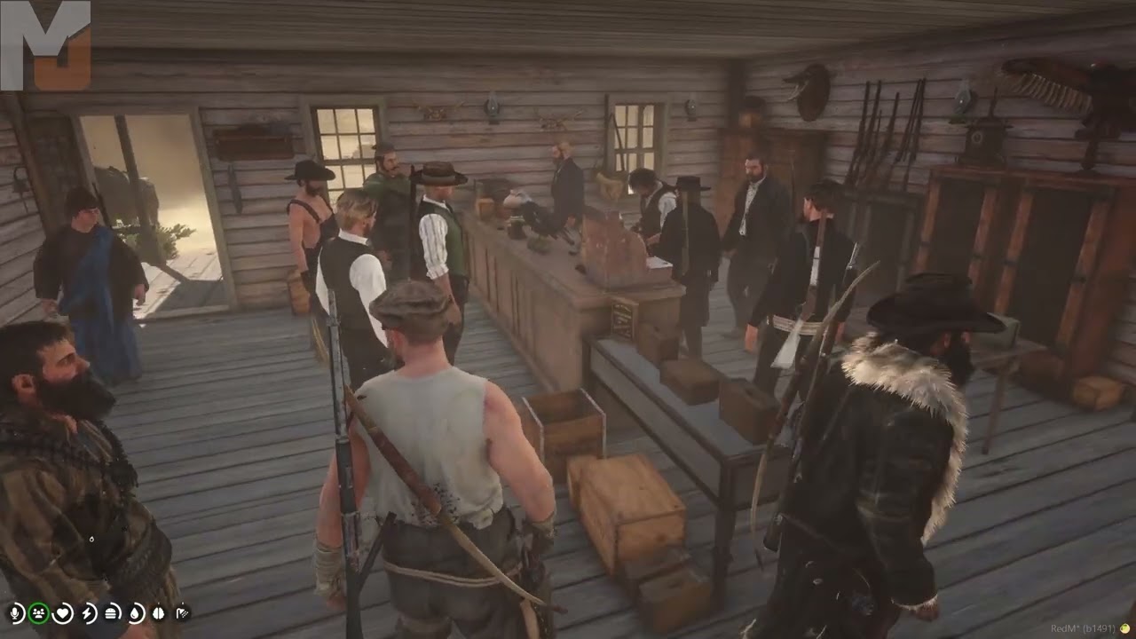 Билли (Кам) получил запрет на посещение оружейного магазина на один день | GoldRush 5.0 Red Dead RP