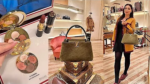 Louis Vuitton Shopping: New Fall Suede Bags 🍂 Trying LV Makeup Lipsticks & Eyeshadow Swatches