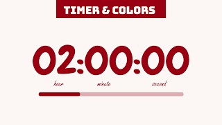 Celebrity 2-Hours Countdown | 🍒 Aura Cherry Vanilla ver.2 | 120 Minute Study Timer, No Sounds Profile