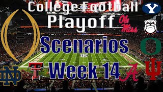 College Football Week 14 Playoff Rankings & Analysis | ALL TEAMS Scenarios 2025