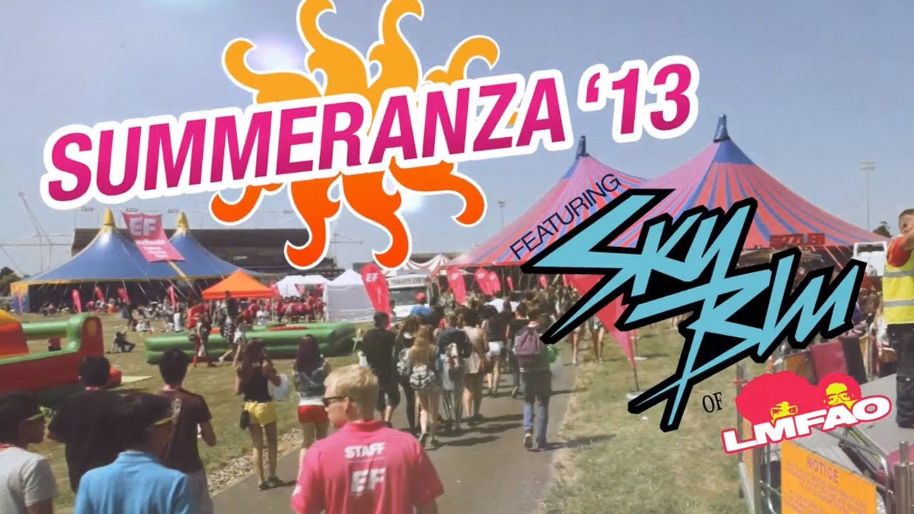 EF Summeranza 2013 feat SkyBlu of LMFAO   Official Festival Video