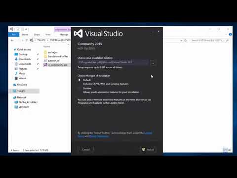 Belajar Visual Basic Dengan Visual Studio 2015 - Process Install - YouTube