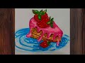 Ganesha drawing | pastry drawing |how to draw brush pen art #pastry #food #easydrawing #stepbystep