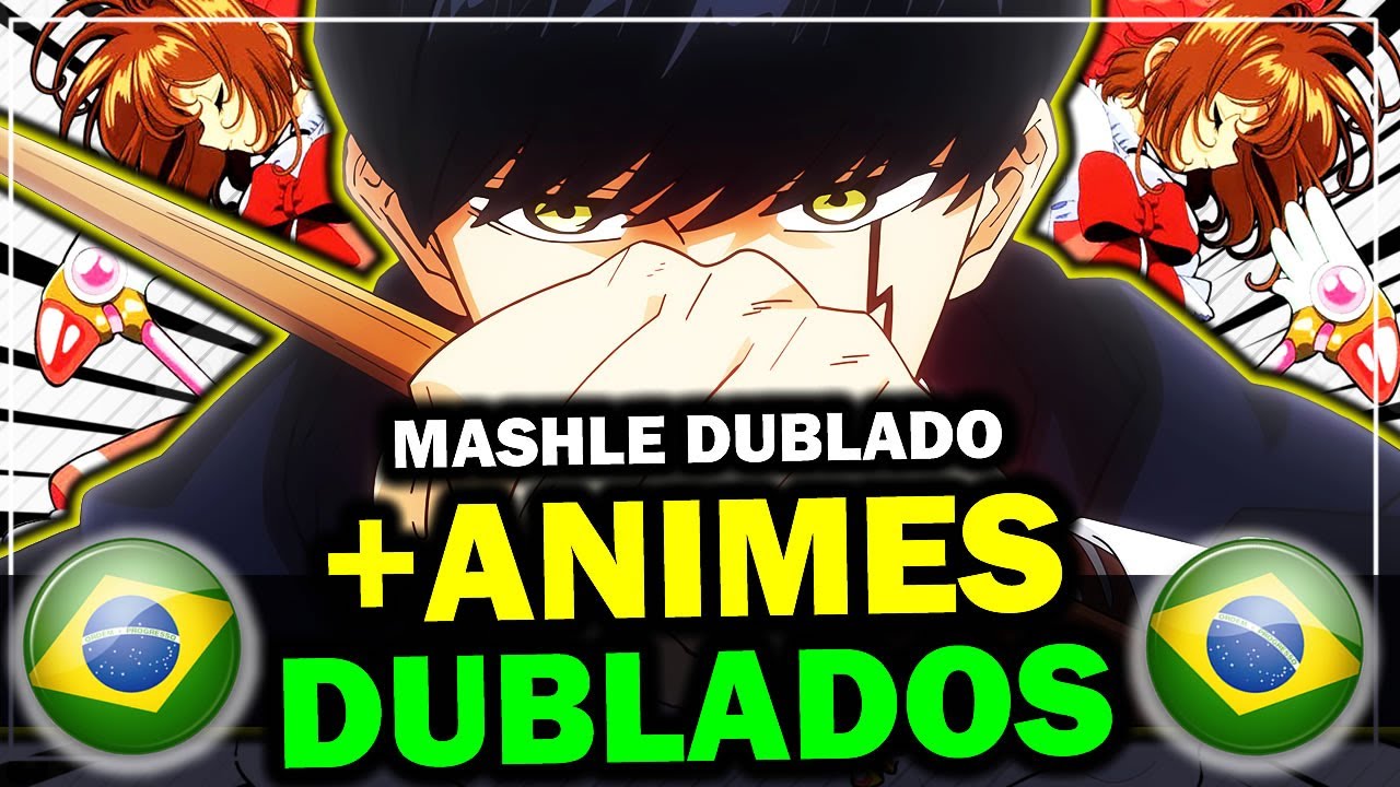 NOVOS ANIMES DUBLADOS 2023! MASHLE DUBLADO KONOSUBA DUBLADO 