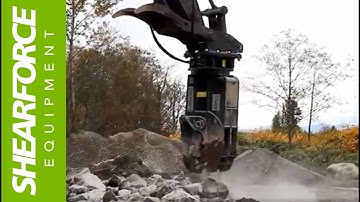 ShearForce RDP23 Rotating Demolition Pulverizer Crushing Reinforced Concrete