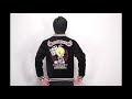 バンソン ×ルーニー・テューンズコラボ トゥイーティー＆マービン・ザ・マーシャン刺繍 別珍×サテン リバーシブルスカジャン ltv-2026