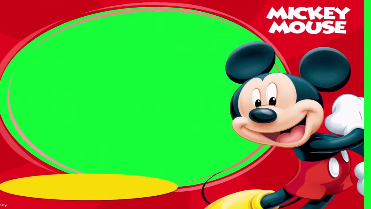 Mickey Mouse,fondo verde,pantalla verde,efecto de videos,Chroma key ...