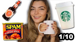 Trying The Weirdest Pumpkin Spice Food
