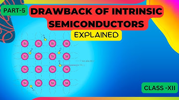 Drawback of intrinsic semiconductors | Class 12 Physics Semiconductors