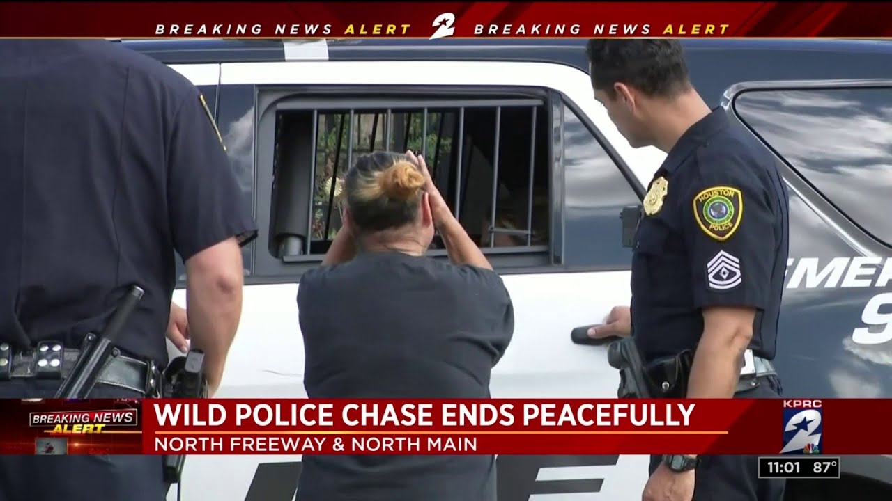 Wild police chase ends peacefully - YouTube