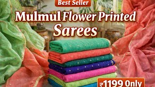 😍 Pure Mulmul Saree ₹1199 🔥 Soft & Lightweight Cotton Saree #mulcottonsaree #summersaree  screenshot 5