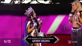 Carmella & Queen Zelina Entrance - Raw December 13, 2021