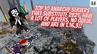 Top 10 BEST server substitutes for 2b2t anarchy (No queues, 1.16.3) | BeenTaken
