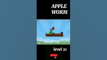 APPLE WORM LEVEL-21🍎🐛#shorts