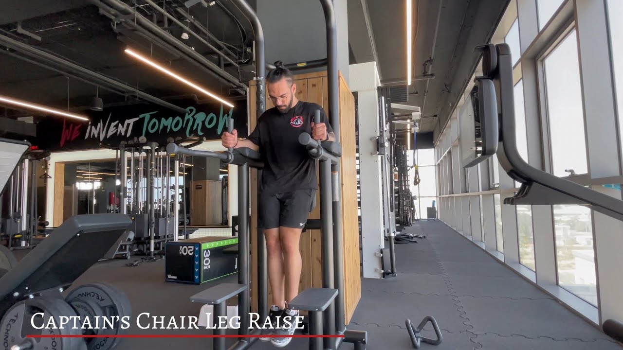 הרמות רגליים בכסא קפטן - Captain's chair leg raise - YouTube