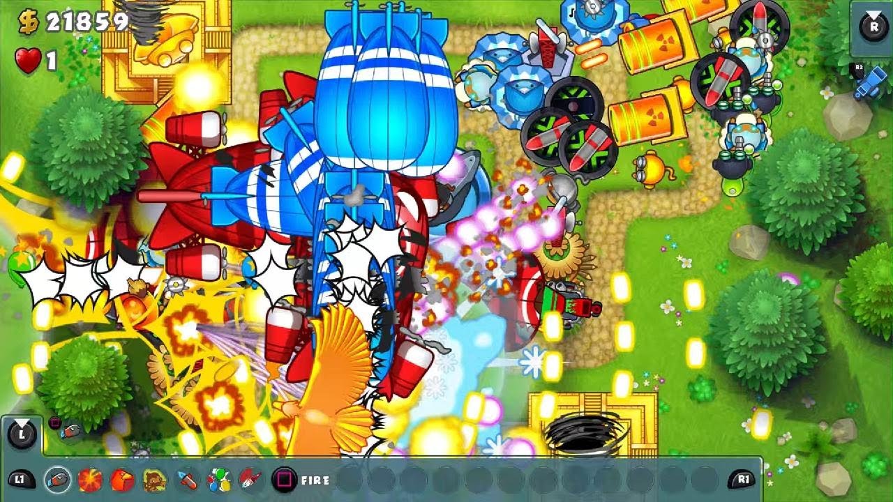 Bloons TD5 impoppable round 121 Gameplay