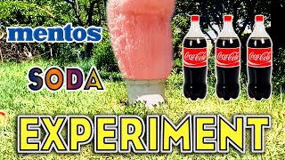 Experiment: Coca Cola Soda And Mentos