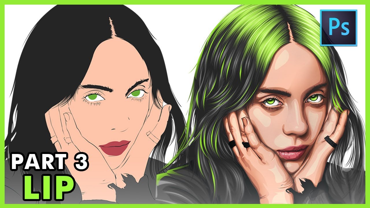 [ Vexel Art ] HOW TO DRAW WITH A MOUSE - PART 3 LIP