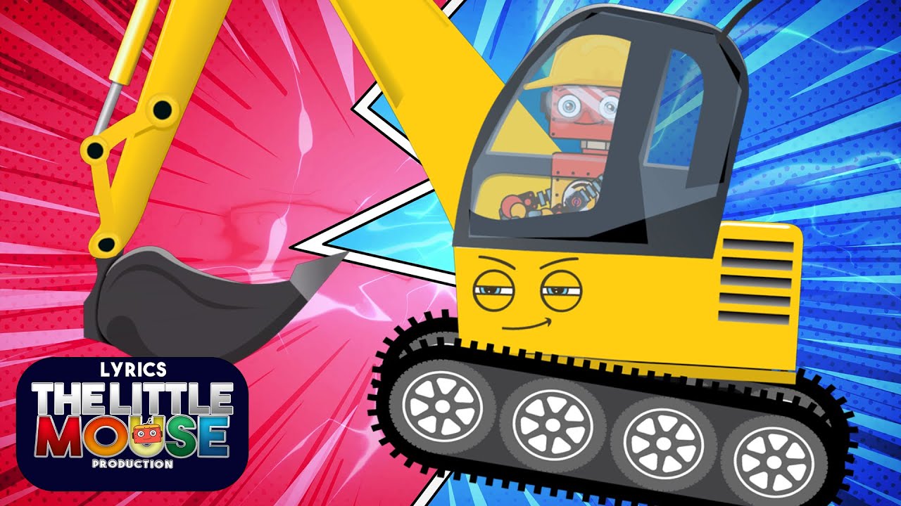 Lyrics for 🎤 👷💪🚜🏗️ Let's Dig! Excavator Song🏗️🚜💪👷 | The Little Mouse ...