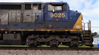 CSX YN2 Duo Rare Dash 9/AC44 leads CSX M400-22 by Benson, NC!!