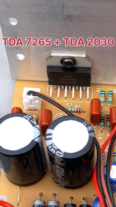 TDA7265 AMPLIFIER BOARD CIRCUIT DIAGRAM - YouTube