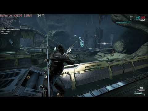 🎮 NVIDIA GeForce MX250 (10W) - Warframe gameplay benchmarks (1080p)
