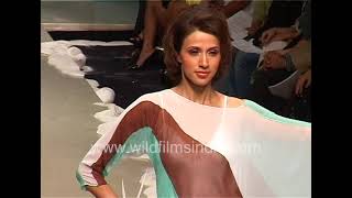 Belly Ons And Loose Summer Wear Mugdha Godse Walks Ramp In Year 2008, For Lakme Fashion Week