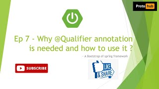 What is Qualifier annotation and why to use it ? | Spring Boot Tutorial Episode - 7 | Proto hub