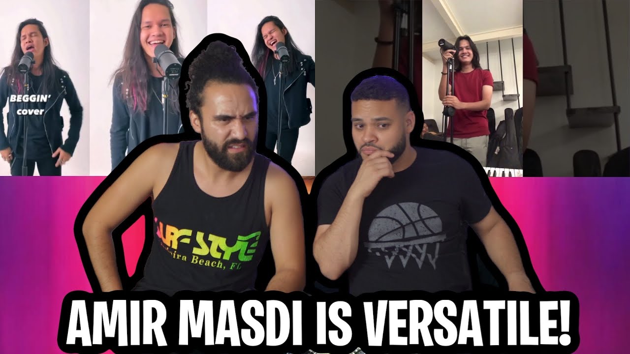 Americans 🇺🇸 React to Beggin - Maneskin & Talking To The Moon - Bruno Mars (Amir Masdi Covers)
