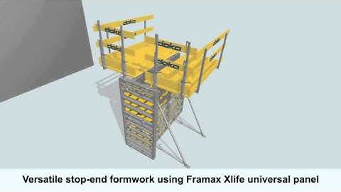 Framed formwork Framax Xlife - End-shuttering [EN]