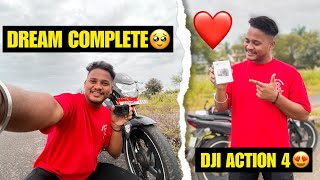 Finally Dream Complete 🥹| Dji Action 4 Leliya 😍