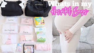 WHAT’S IN MY HOSPITAL BAG FOR LABOUR & DELIVERY // WHATS IN MY BABY’S HOSPITAL BAG // 3RD BABY