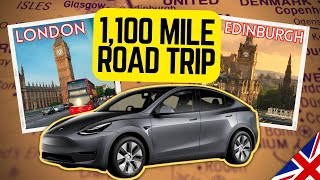London to Edinburgh Tesla Model Y Long Range EV Road Trip UK