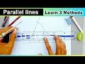 how to construct parallel lines