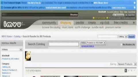 how to hide and unhide you products in IMVU shop by N3oO0oM