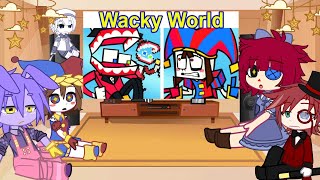 The Amazing Digital Circus React To FNF Wacky World - TADC FNF Mod II Naomi 🐰