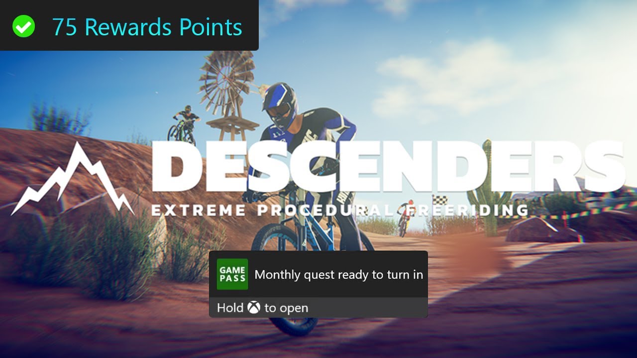 Descenders Monthly Xbox Game Pass Quest Guide - Get 10,000 Reputation