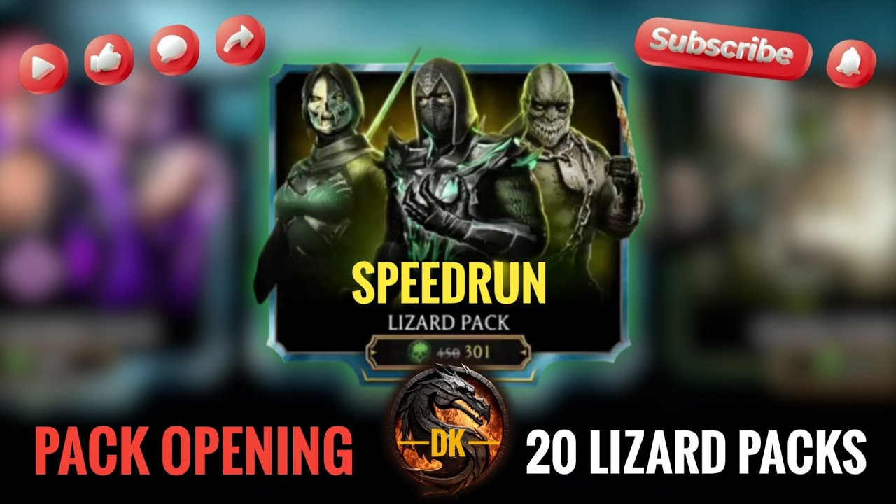 Lizard Pack Speedrun Opening 🎮 Mortal Kombat Mobile/MK Mobile/MKM 